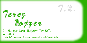 terez mojzer business card